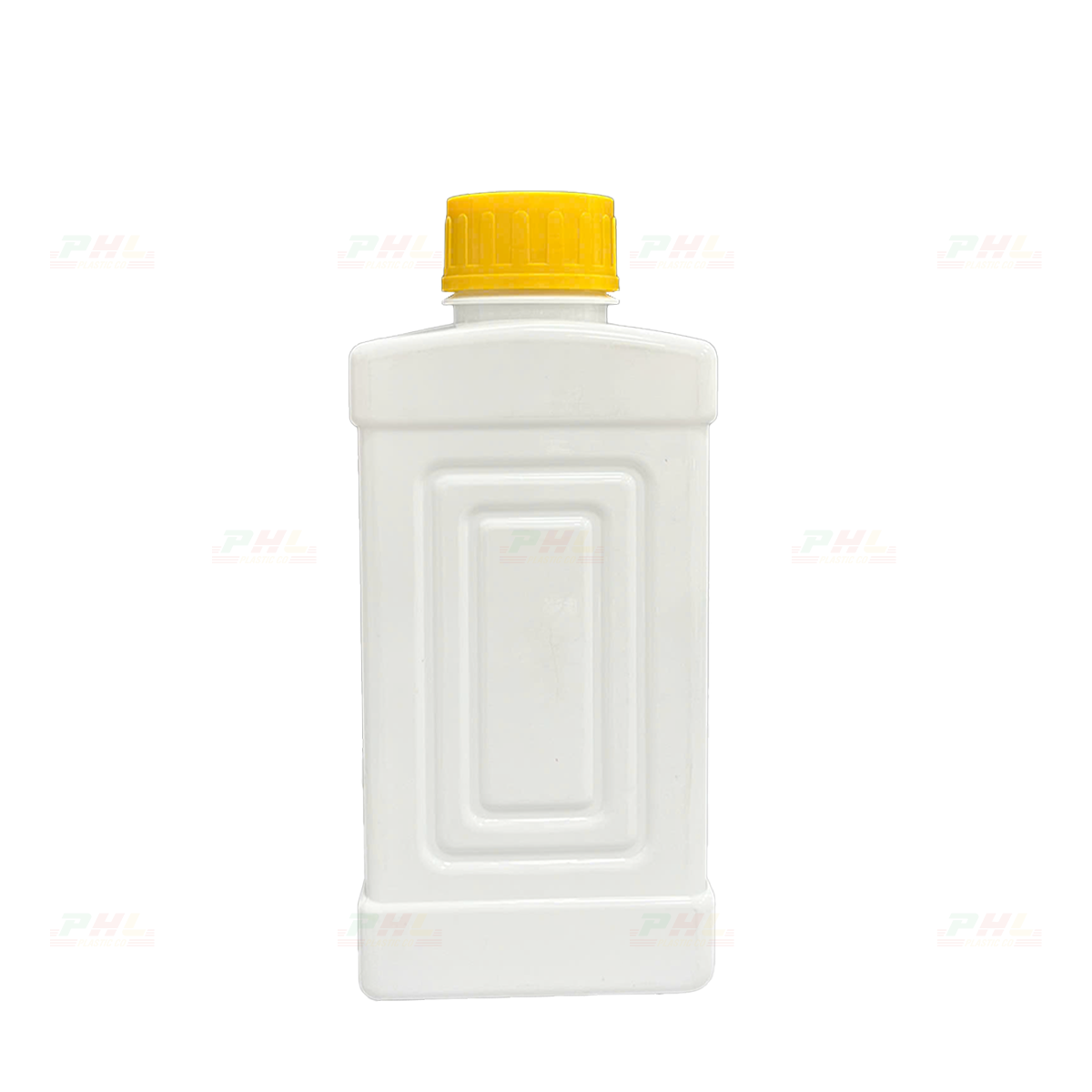 Chai PET 1000mL (1Lit) ø45mm Vuông - Trắng Sữa