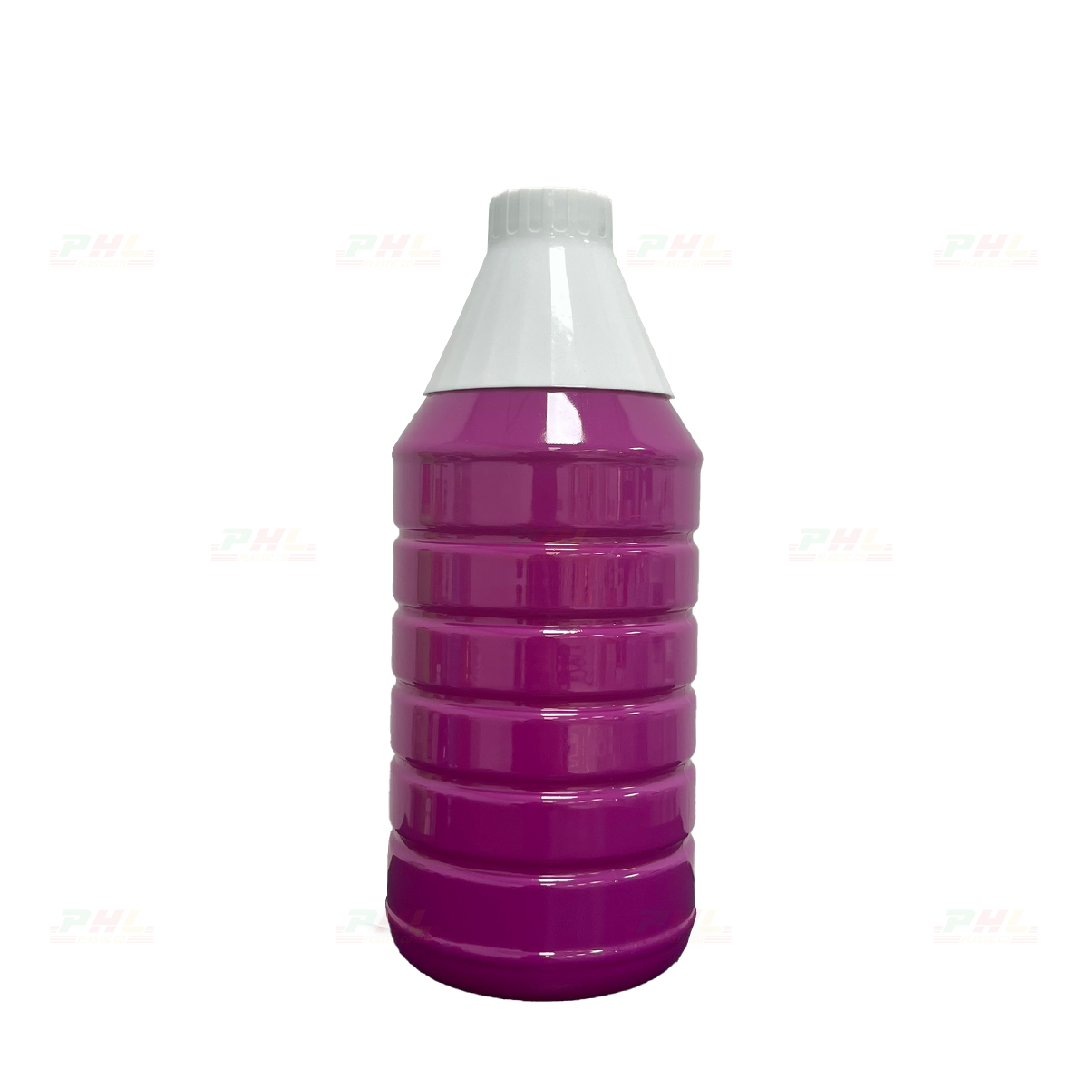 Chai PET 1000mL (1Lit) ø34mm Tròn Gân Vai Xuôi - Tím