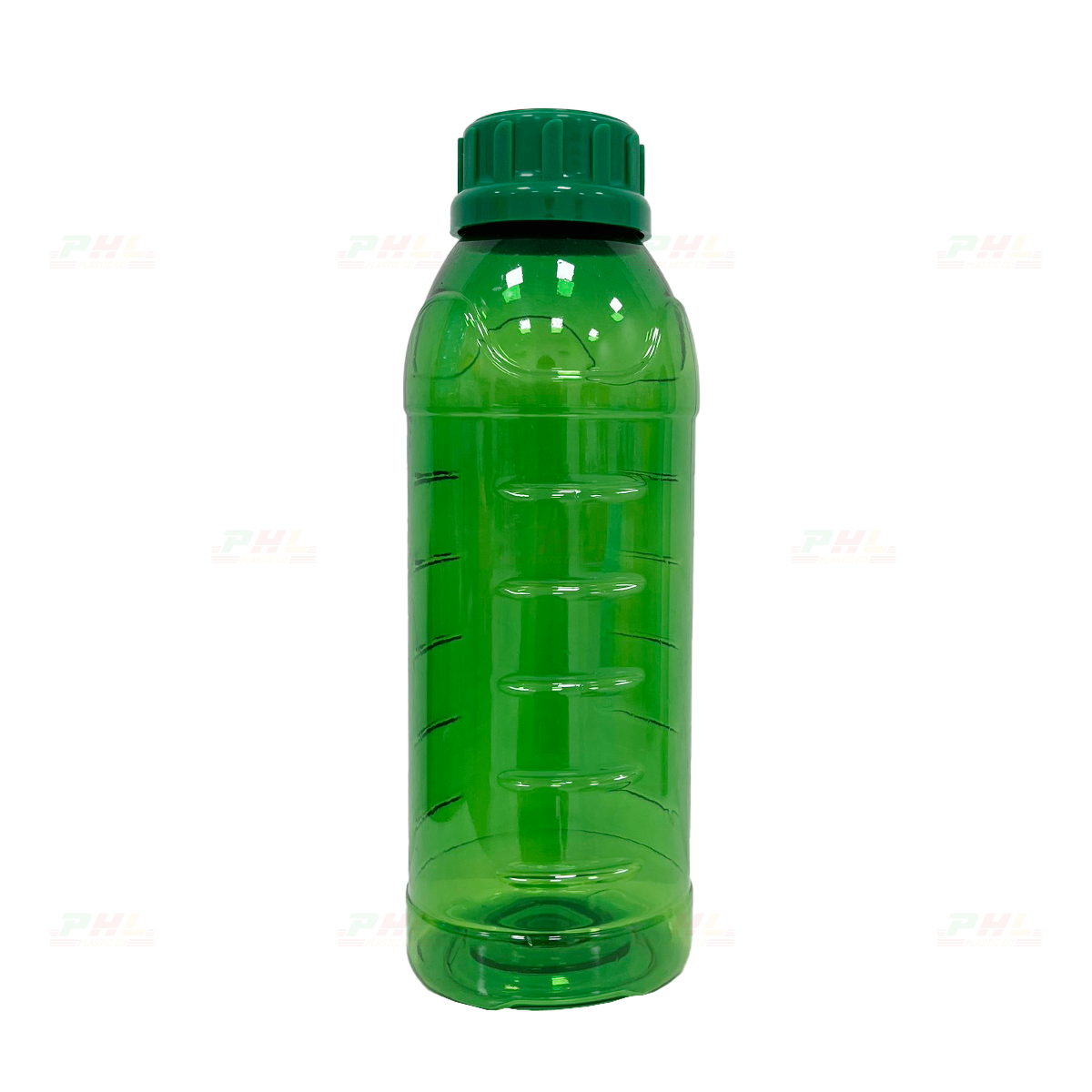 Chai PET 1000mL (1Lit) ø50 Tam Giác - Xanh Saphire