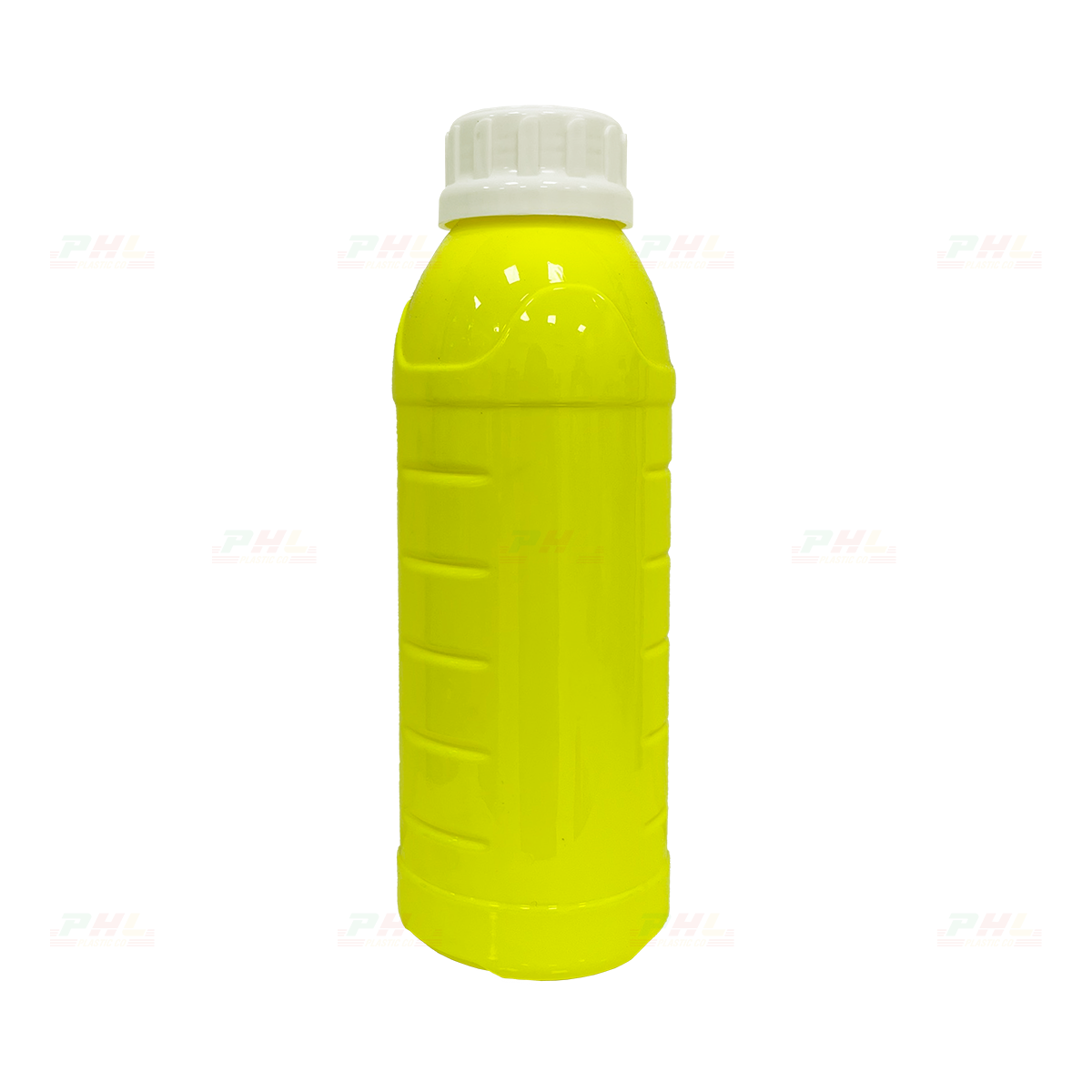 Chai PET 1000mL (1Lit) ø50 Tam Giác - Vàng Neon