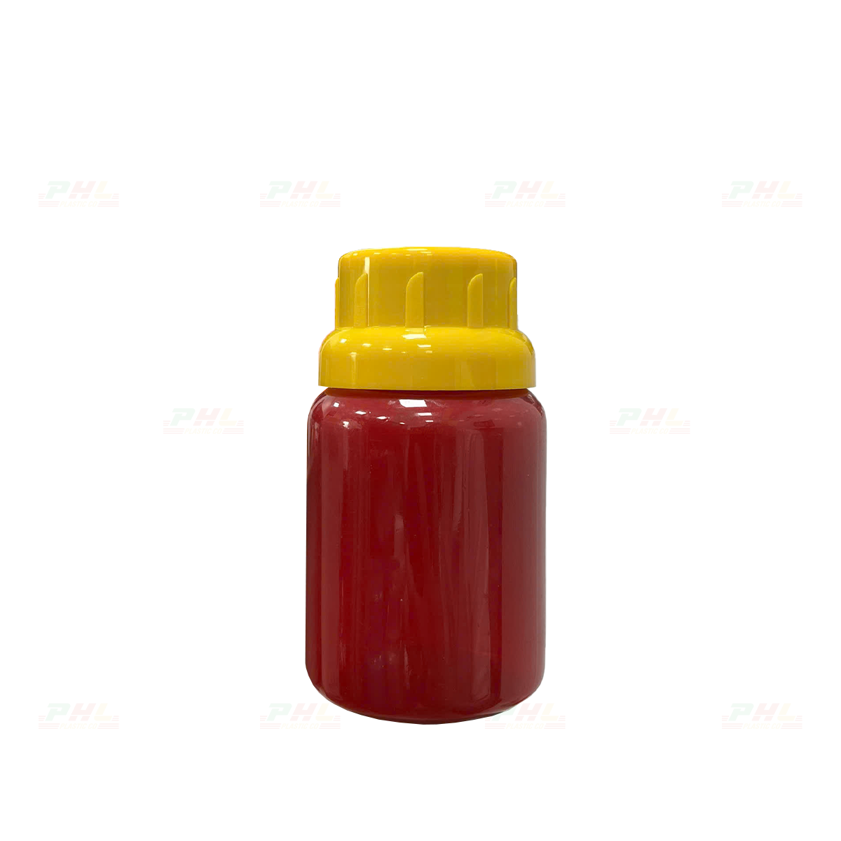Chai PET 100mL ø38mm Tròn - Đỏ Đậm