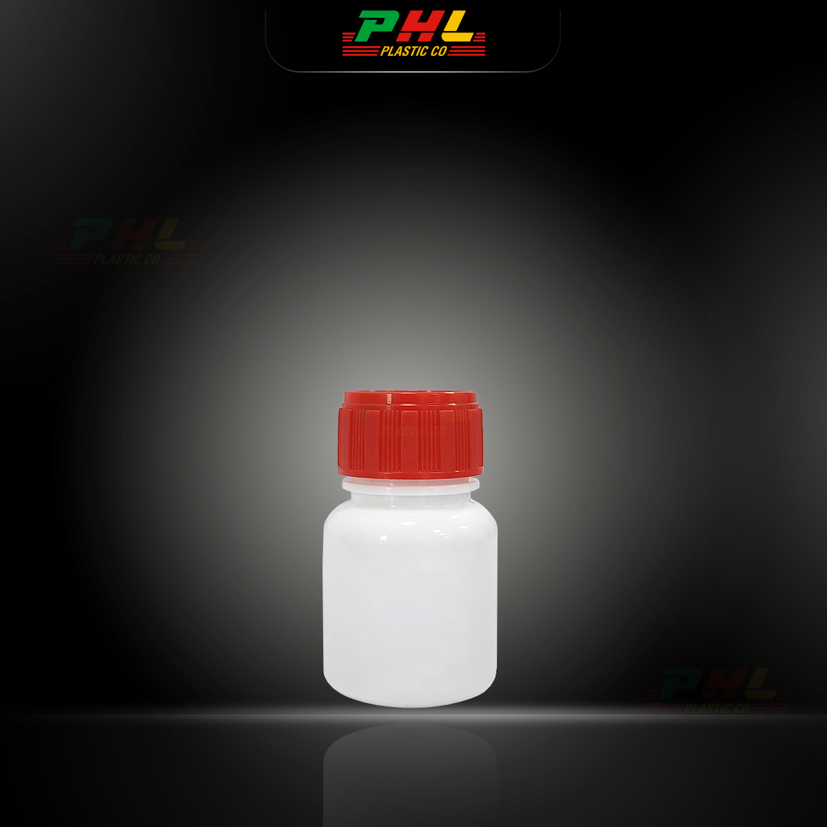 Chai PET 30mL ø26mm Tròn Vai Bầu - Trắng Sữa