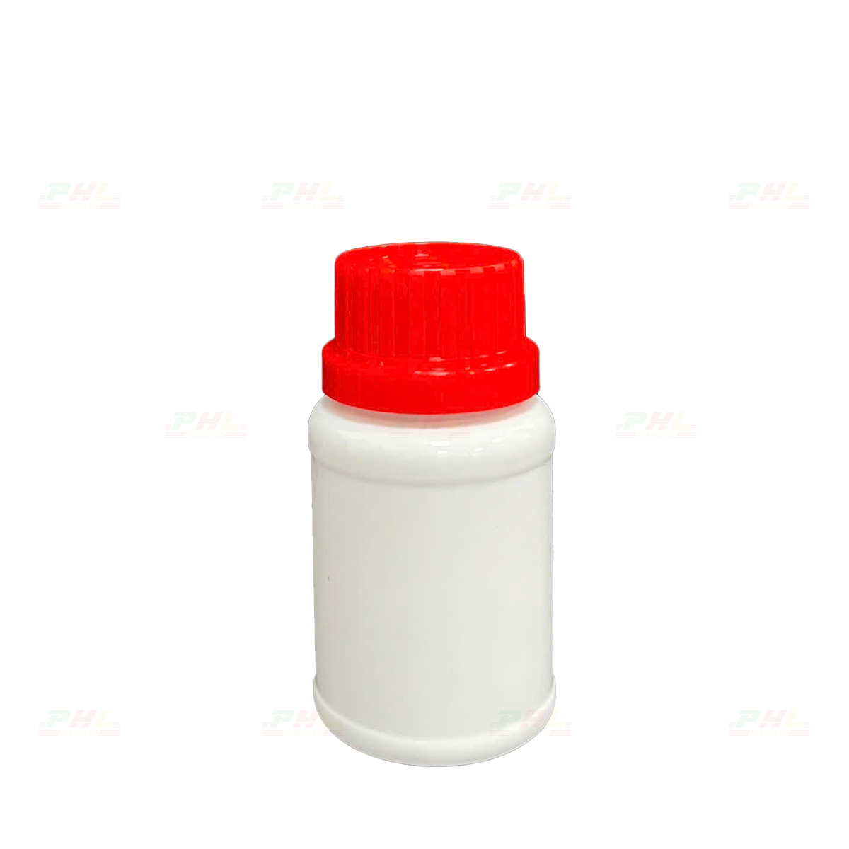 Chai PET 100mL ø38mm Tròn 2 Gờ - Trắng Sữa