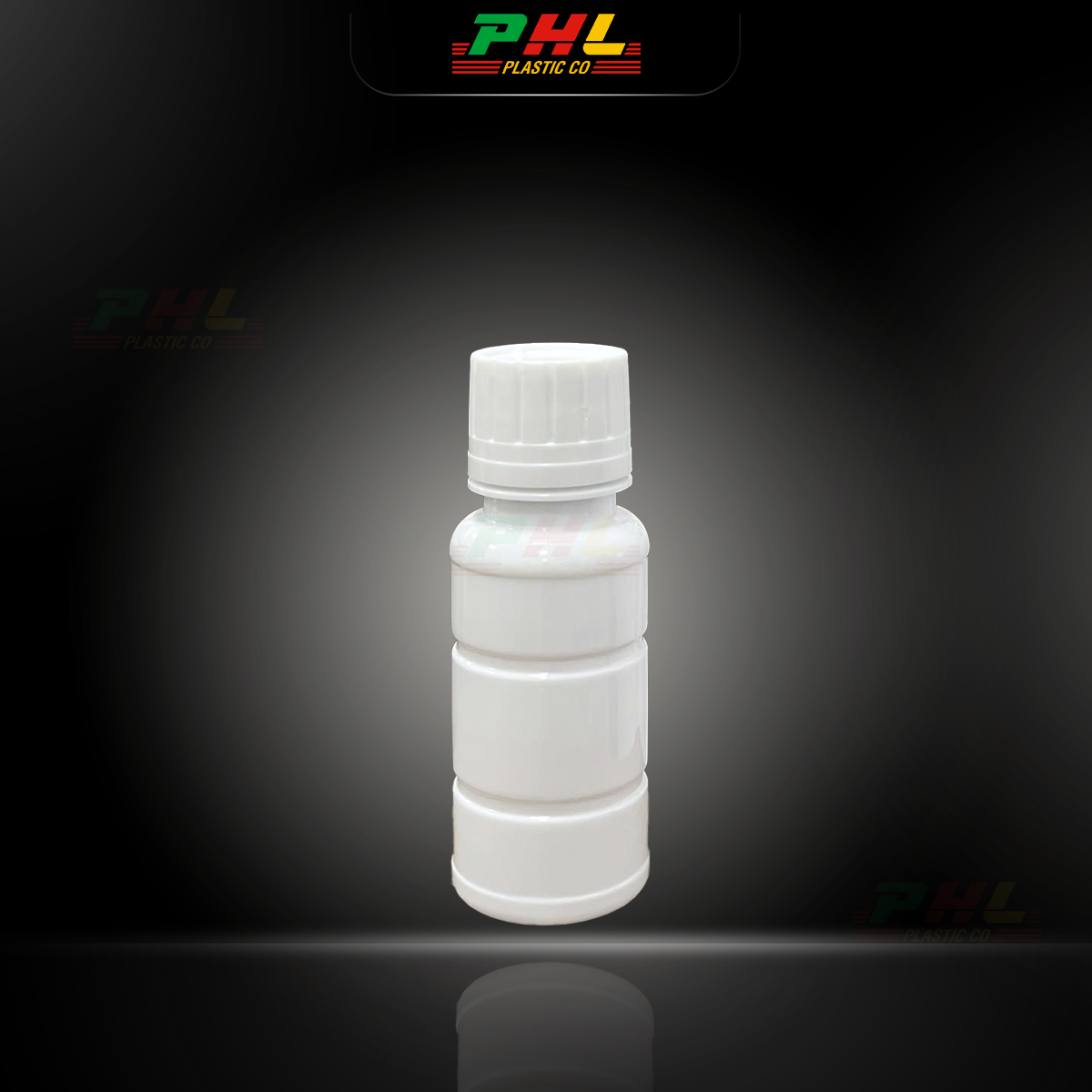 Chai PET 50mL ø28mm Tròn - Trắng Sữa