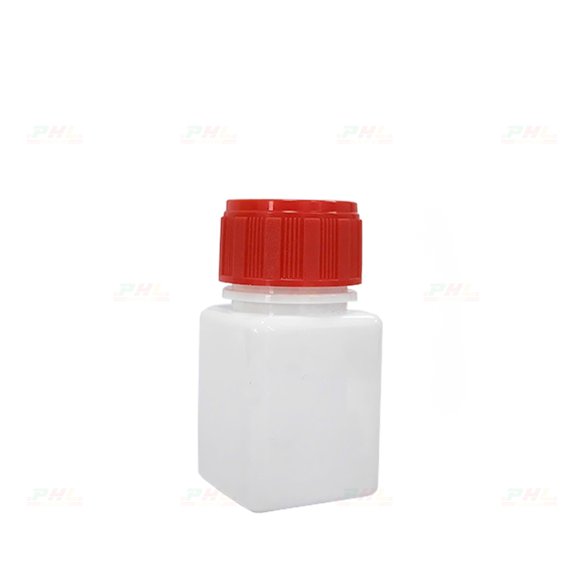 PET 30mL ø26mm – Square Bottle - White