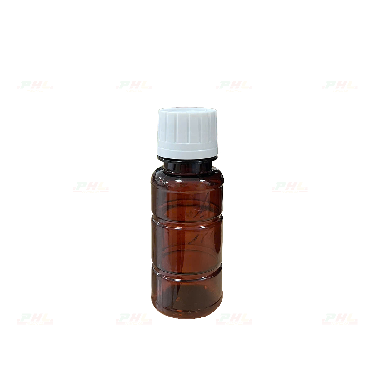 Chai PET 50mL ø28mm Tròn - Nâu Gián