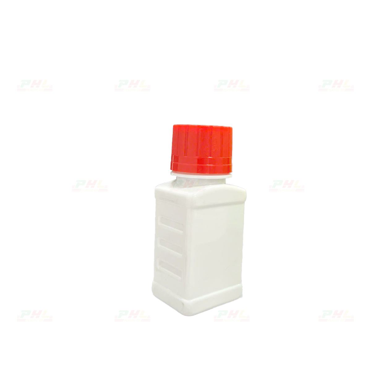 Chai PET 50mL ø28mm Vuông - Trắng Sữa