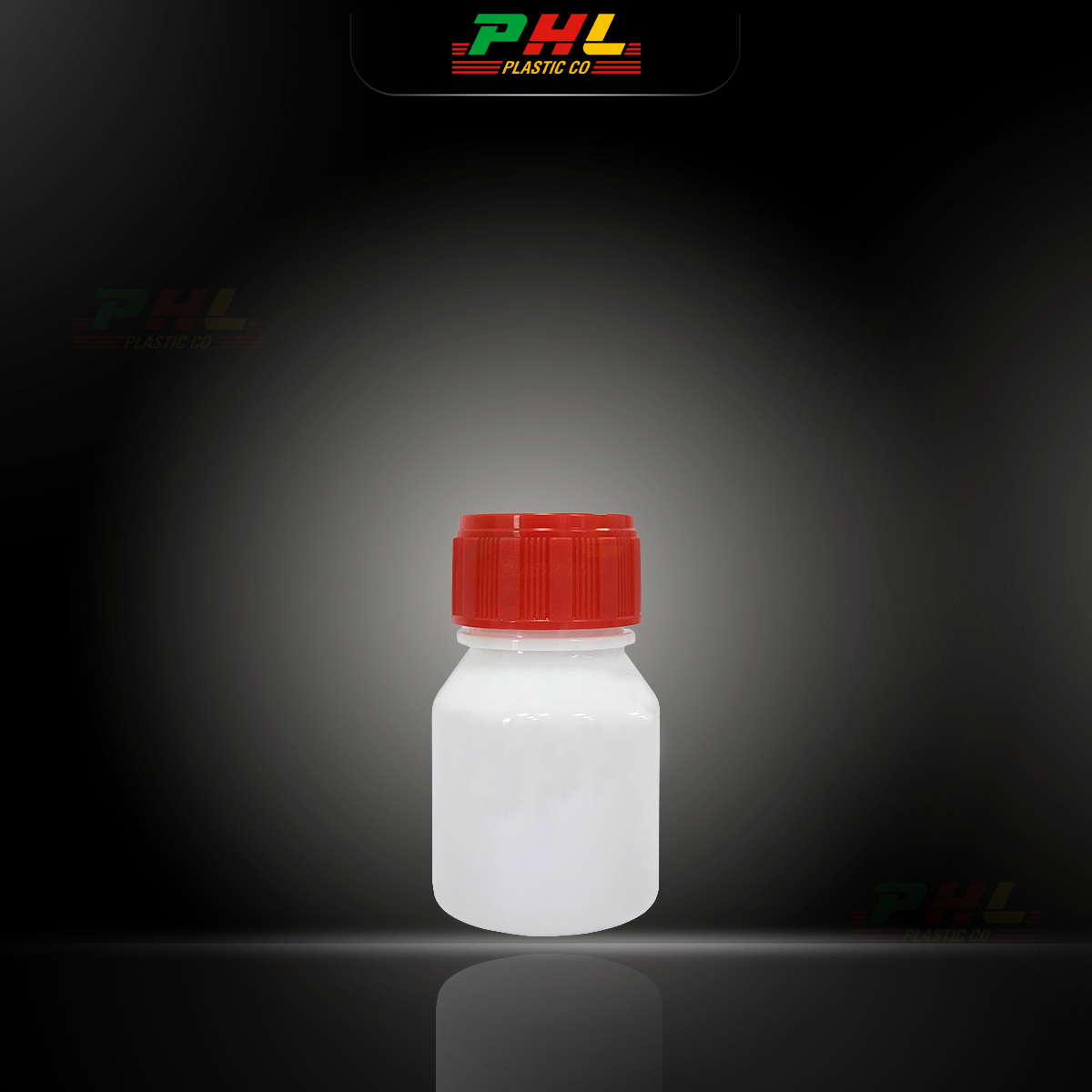 Chai PET 30mL ø26mm Tròn Vai Xuôi - Trắng Sữa