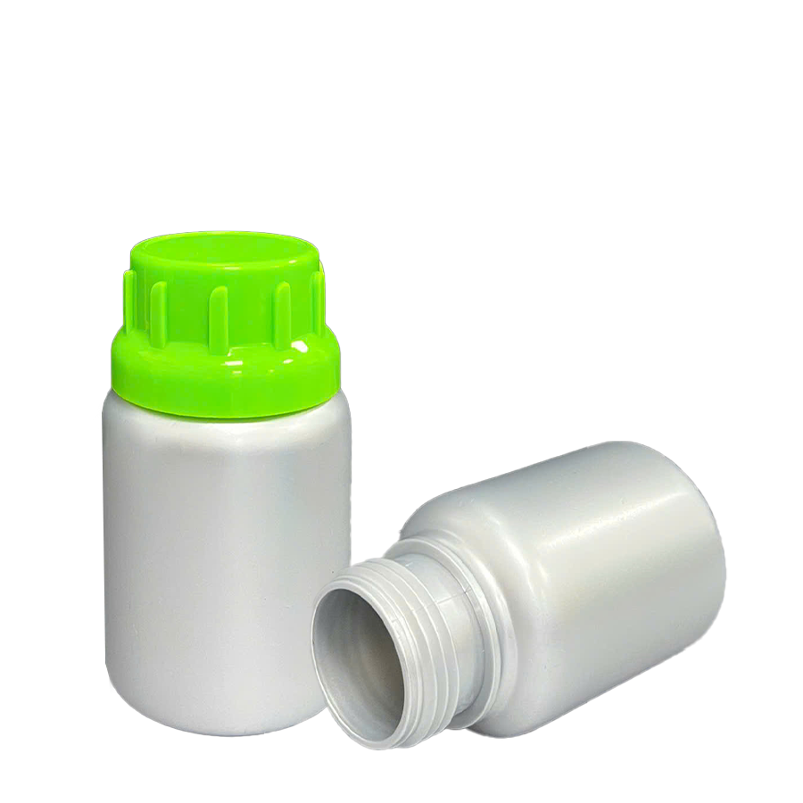 Chai PET 100mL ø38mm Tròn - Metallic Silver