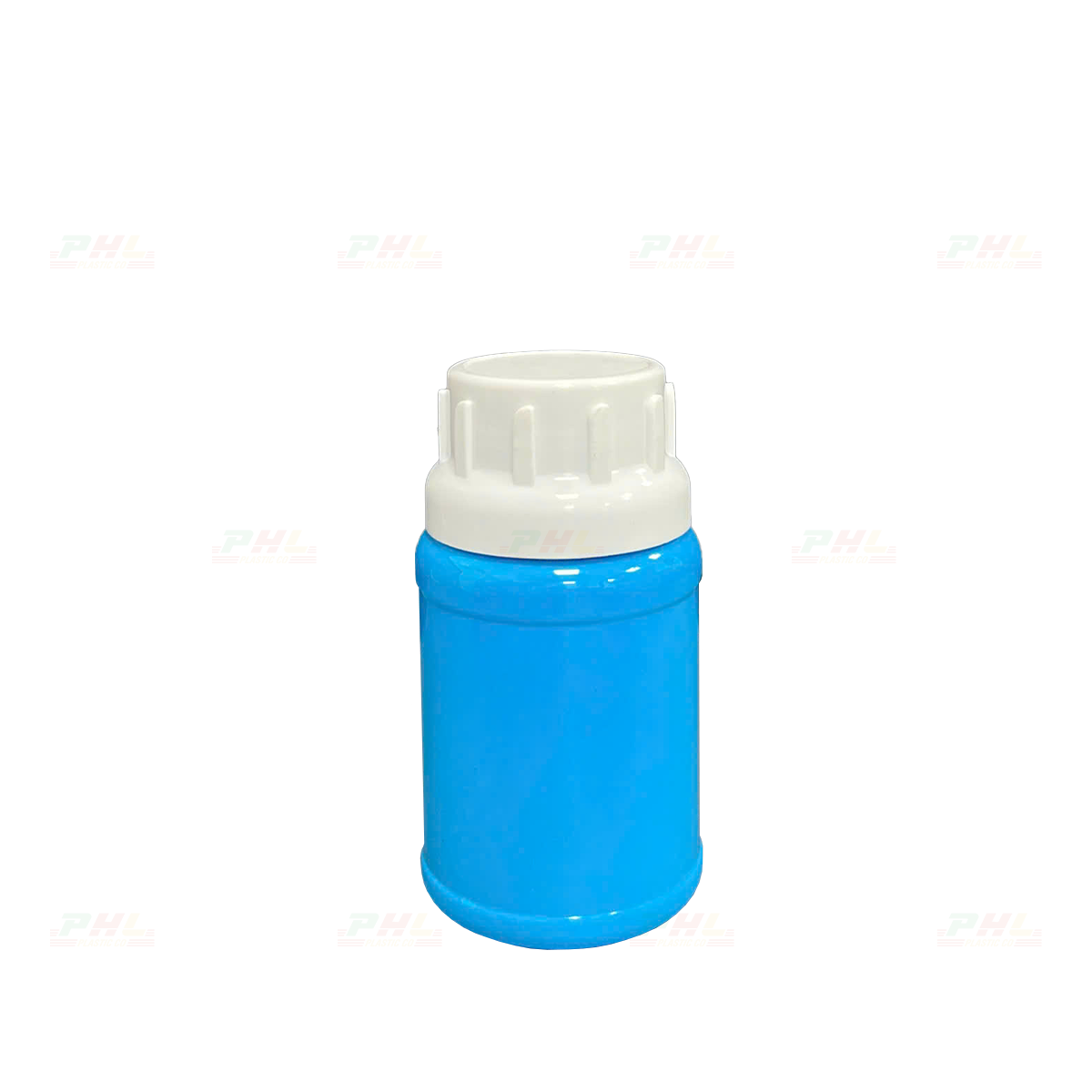 Chai PET 100mL ø38mm Tròn 2 Gờ - Xanh Thiên Thanh