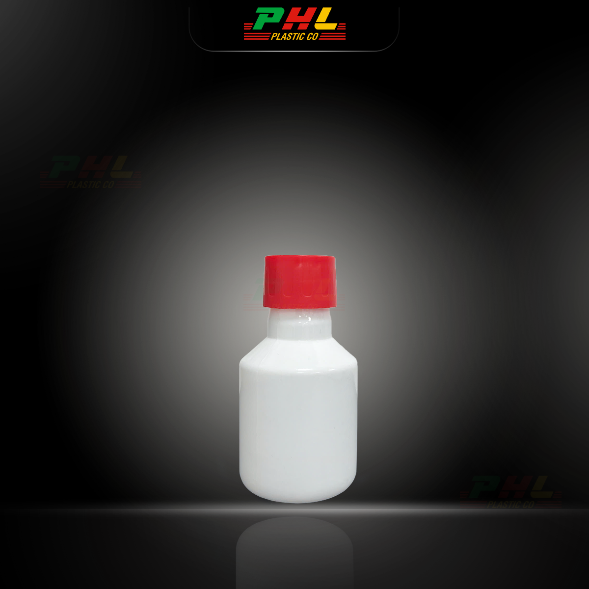 Chai PET 50mL ø24mm Tròn Tròn - Trắng Sữa