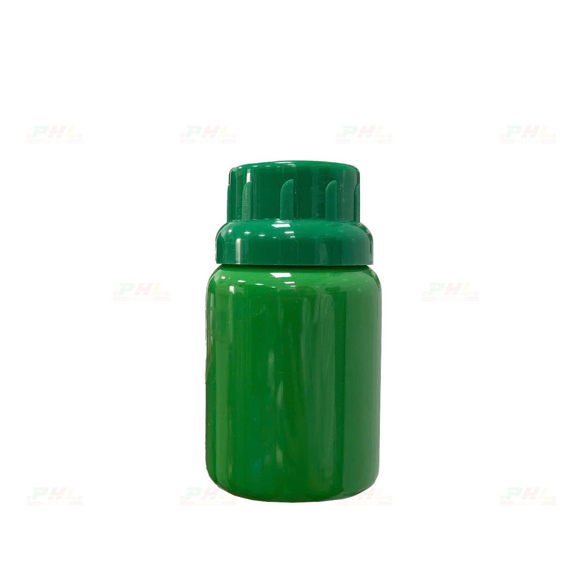 Chai PET 100mL ø38mm Tròn - Xanh Lá