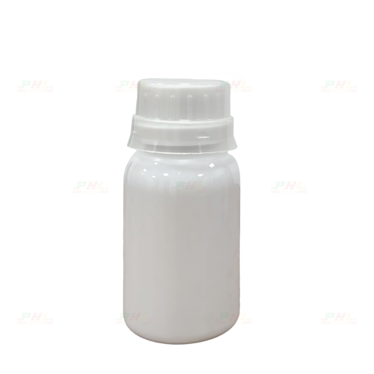 Chai PET 100mL ø33mm Tròn - Trắng Sữa