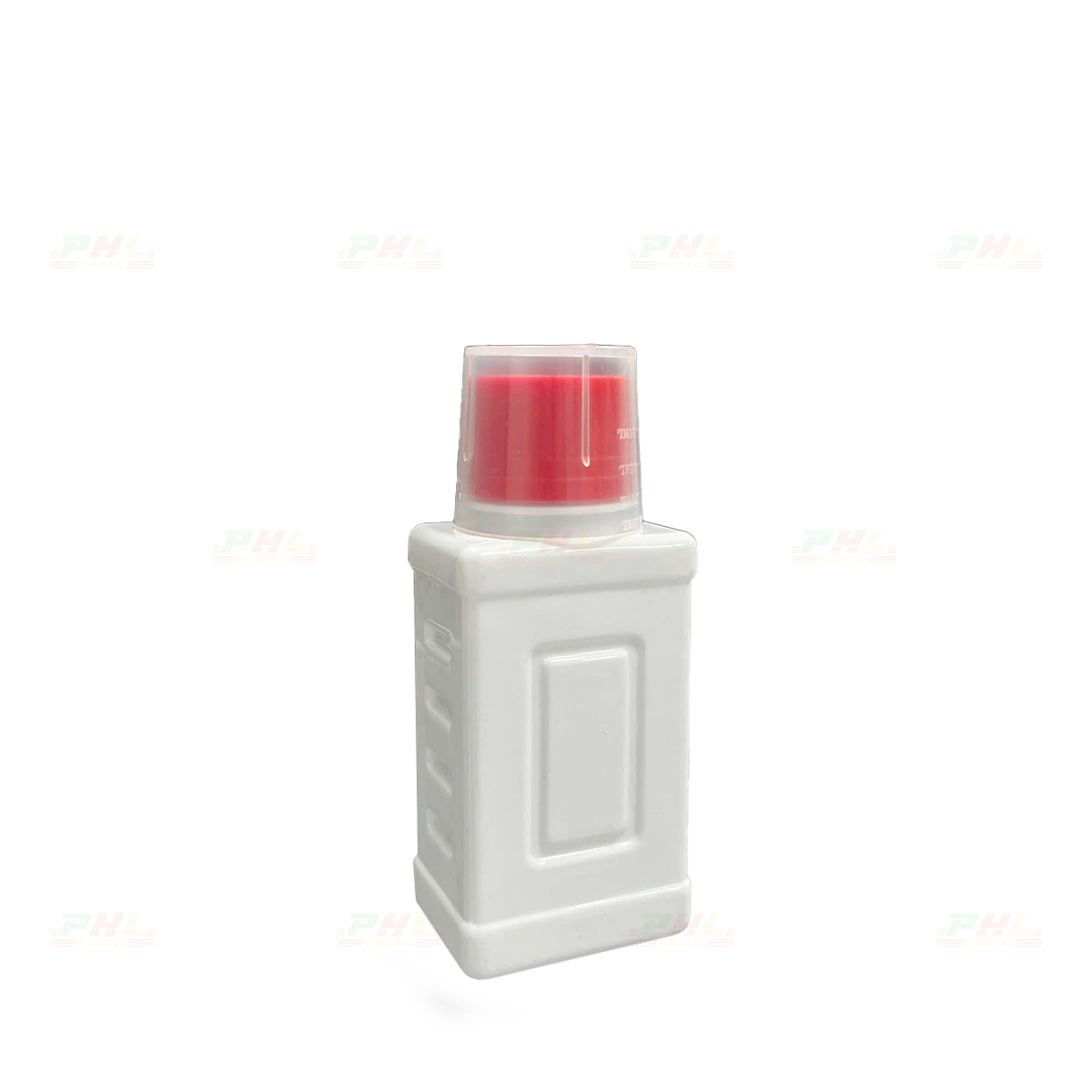 Chai PET 100mL ø28mm Vuông - Trắng Sữa