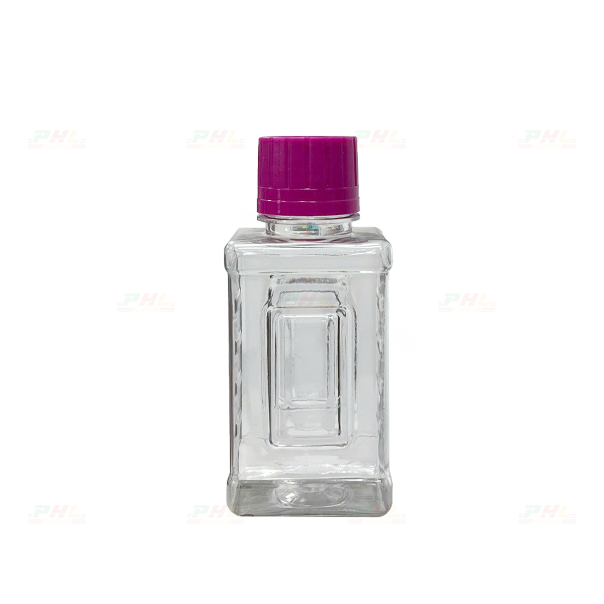 Chai PET 100mL ø28mm Vuông - Màu Trong