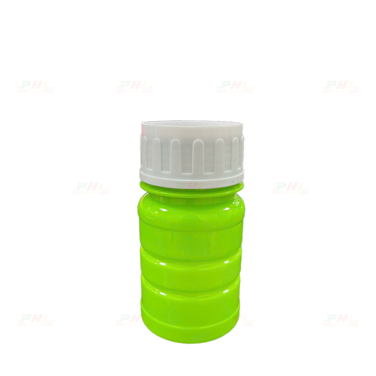 Chai PET 100mL ø45mm Tròn Gân - Xanh Lá Non