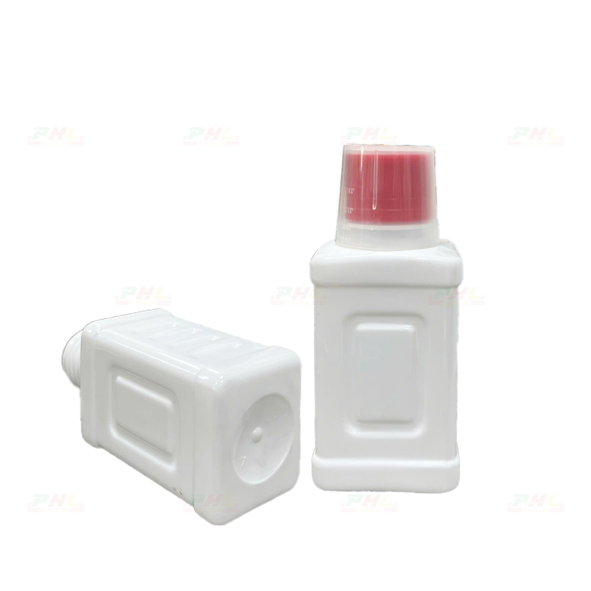 Chai PET 125mL ø28mm Vuông - Trắng Sữa