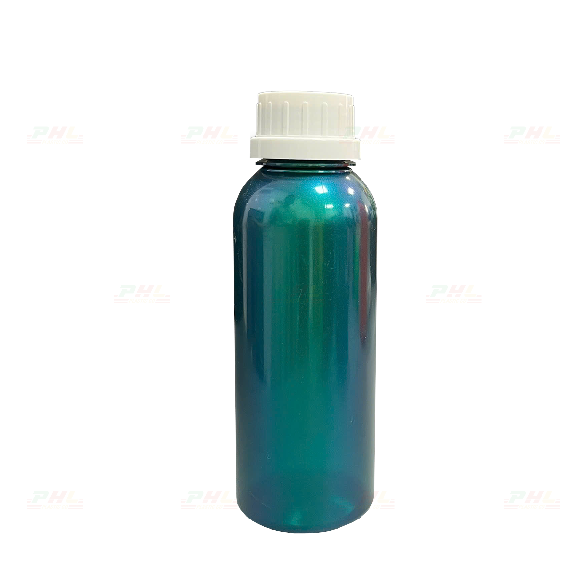 Chai PET 250mL ø33mm Tròn - Metallic Green