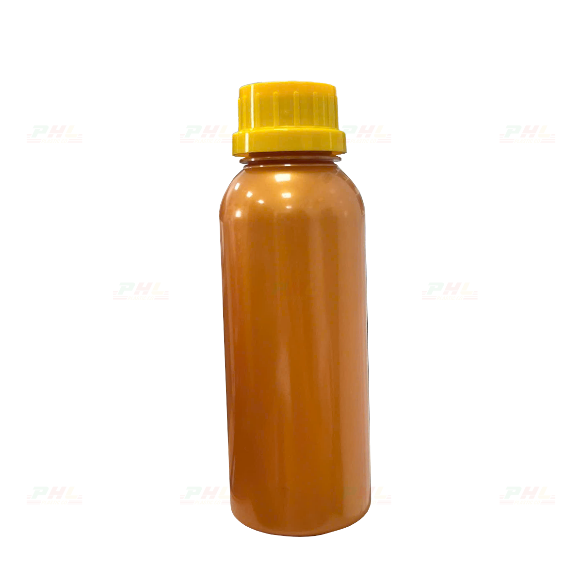Chai PET 250mL ø33mm Tròn - Vàng Đồng