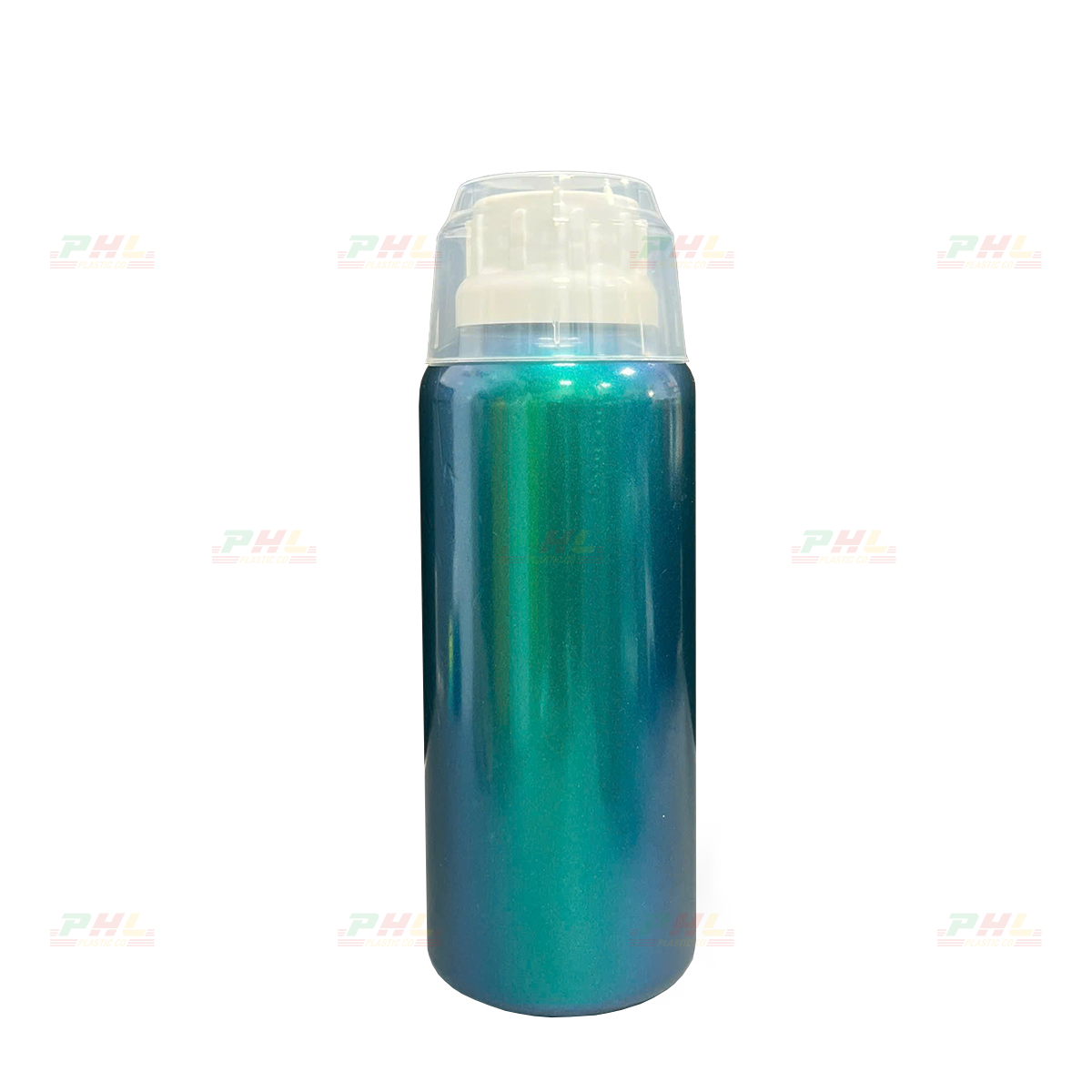 Chai PET 500mL ø38mm Tròn - Metallic Green