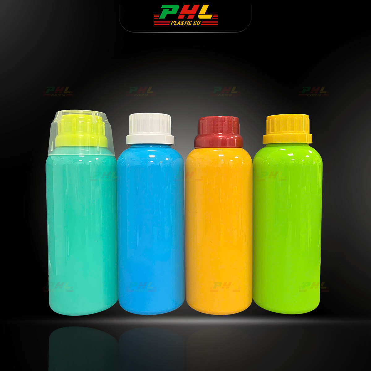 Chai PET 500mL ø38mm Tròn - Vàng