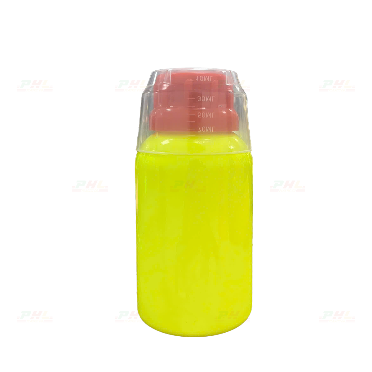 Chai PET 300mL ø38mm Tròn - Vàng Neon