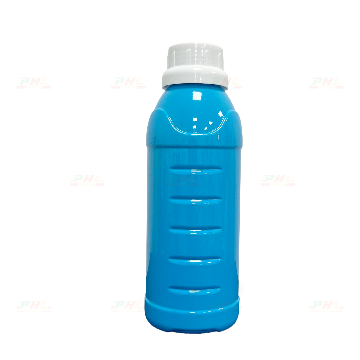 Chai PET 500mL ø38mm Tam Giác - Xanh Thiên Thanh