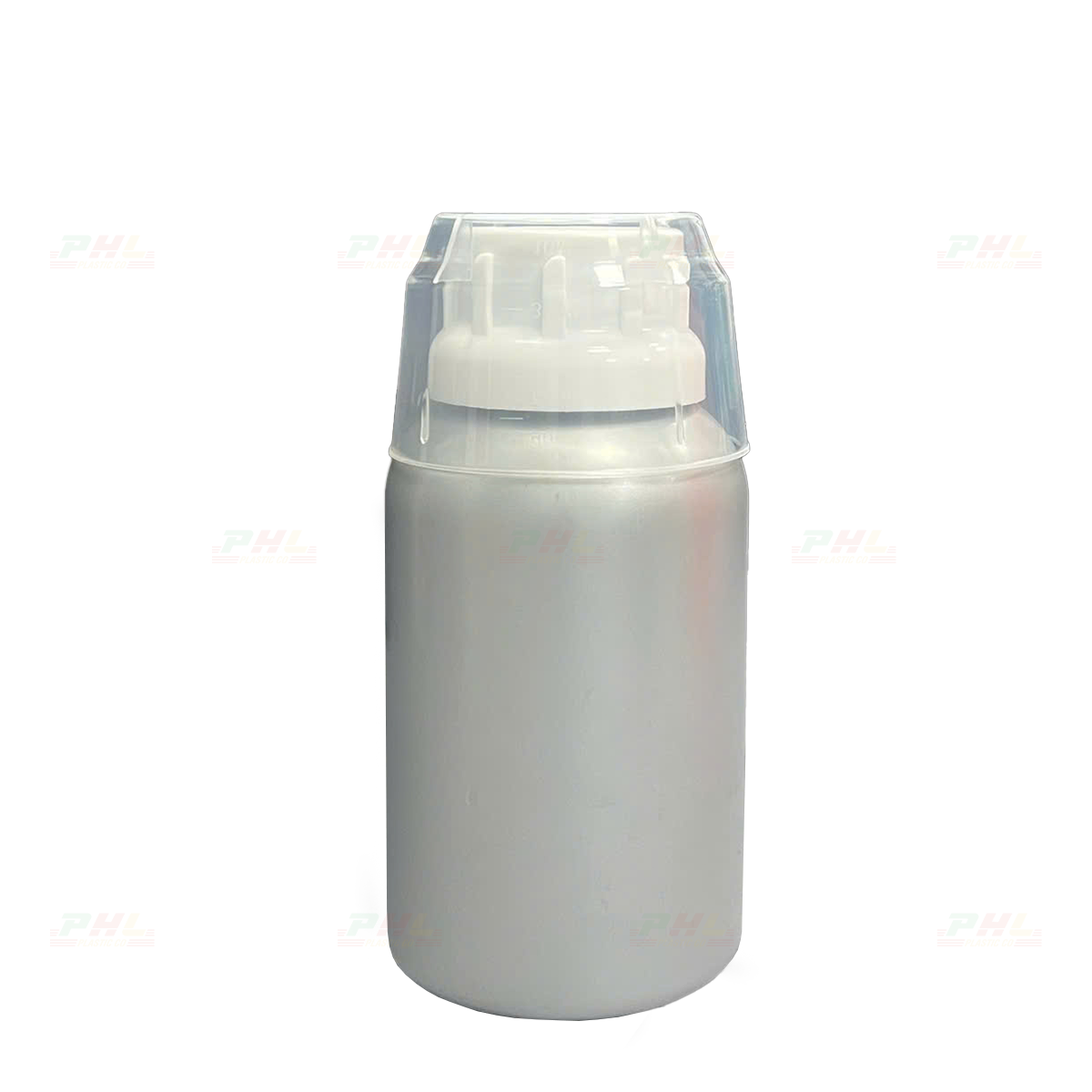 Chai PET 300mL ø38mm Tròn - Metallic Silver