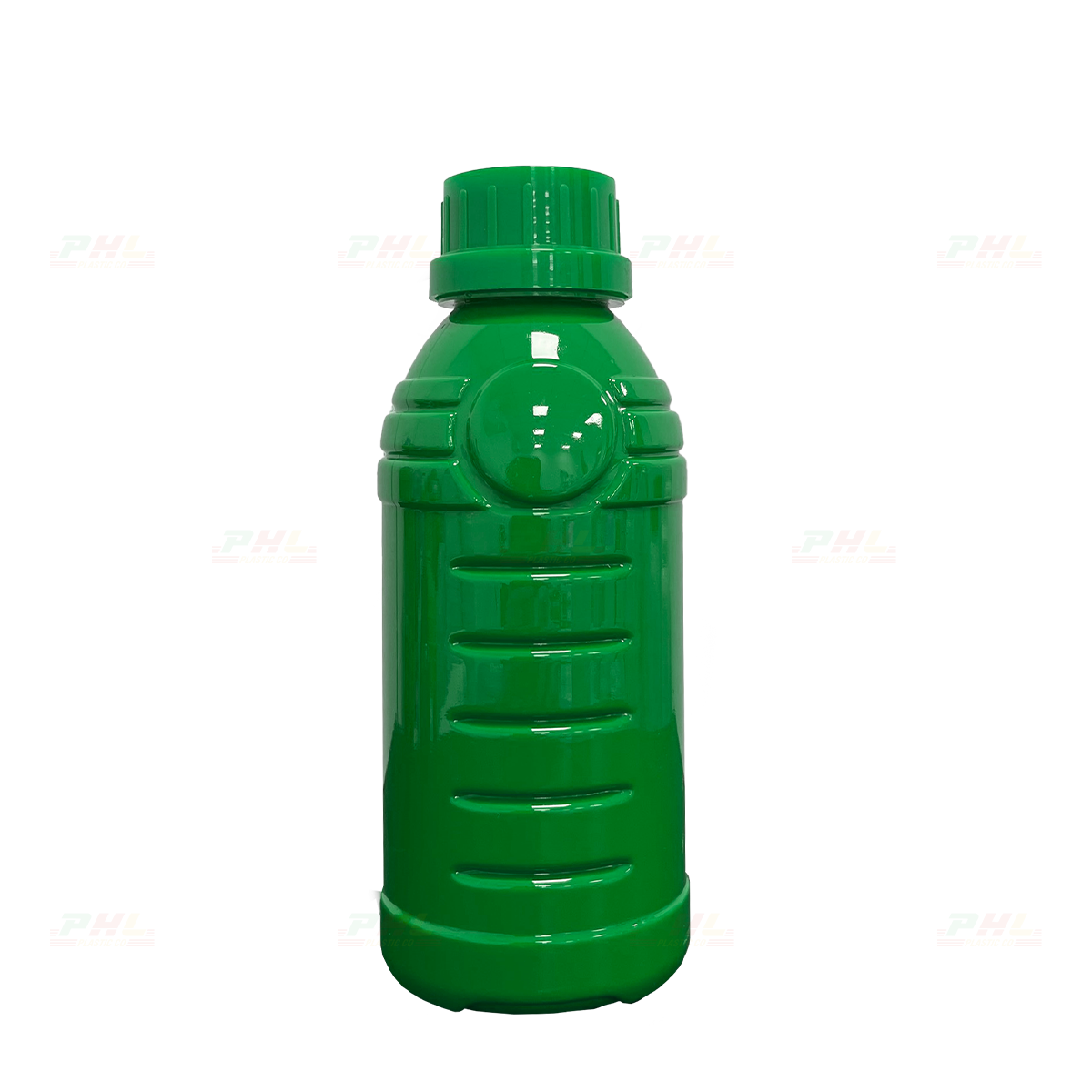 Chai PET 300mL ø33mm Tam Giác - Xanh Lá