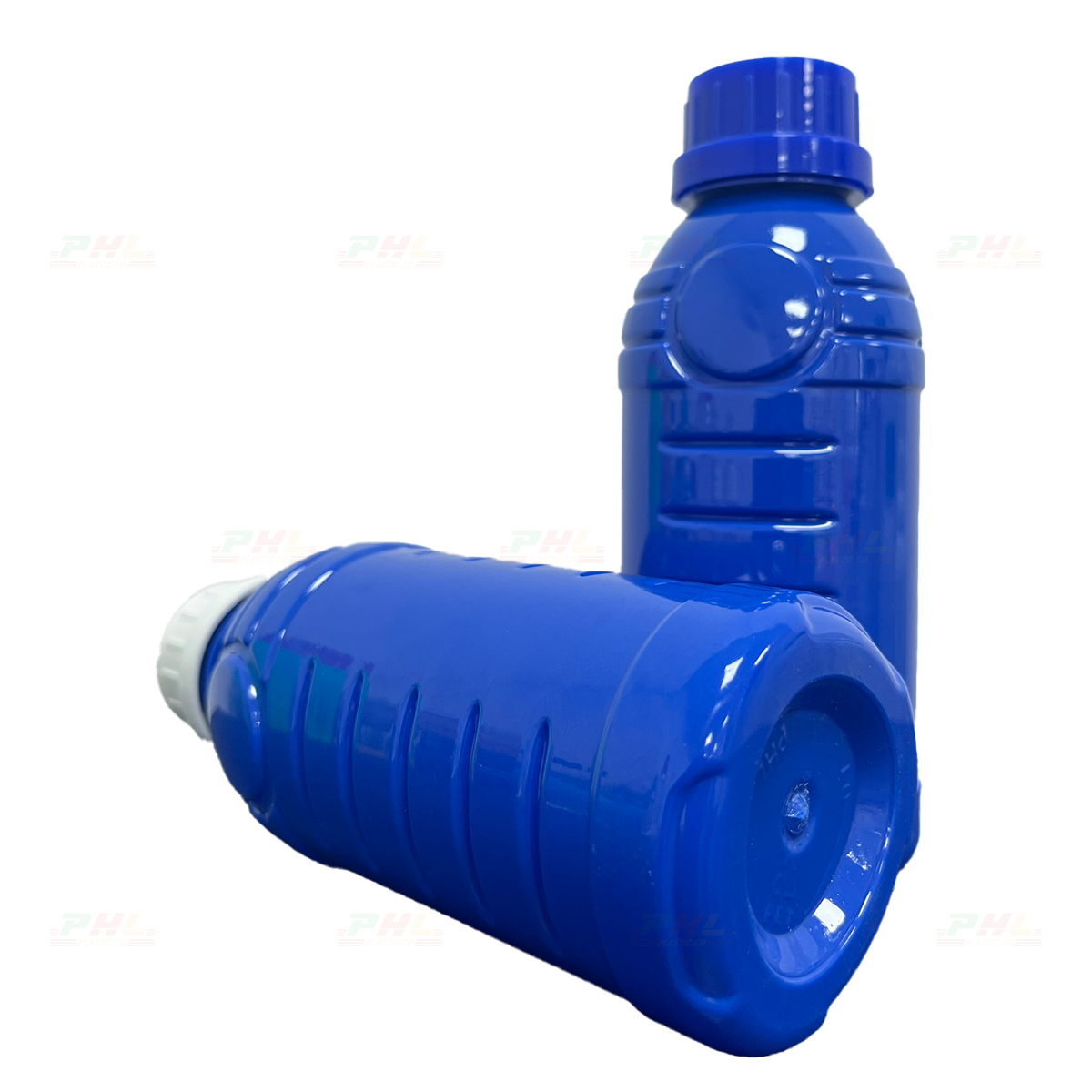 Chai PET 300mL ø33mm Tam Giác - Xanh Dương