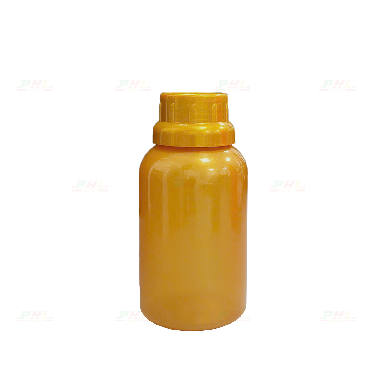 Chai PET 300mL ø38mm Tròn - Vàng Đồng