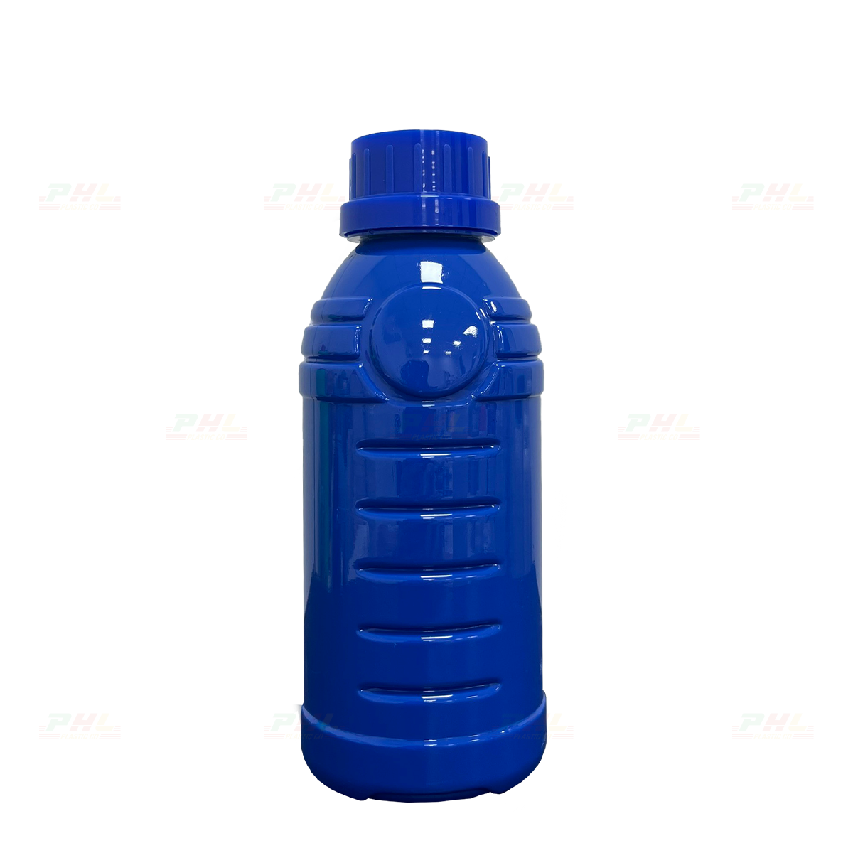 Chai PET 300mL ø33mm Tam Giác - Xanh Dương