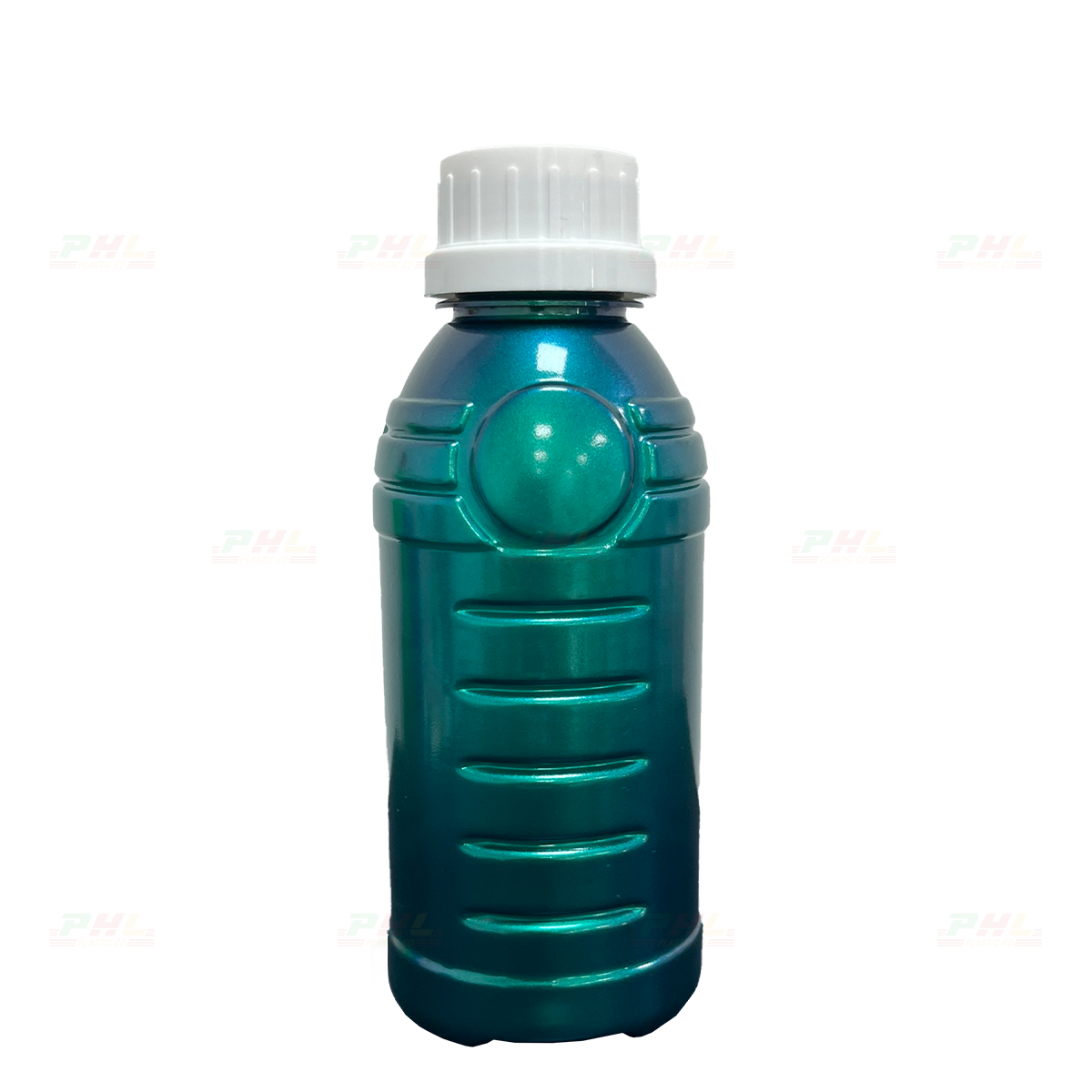 Chai PET 300mL ø33mm Tam Giác - Metallic Green