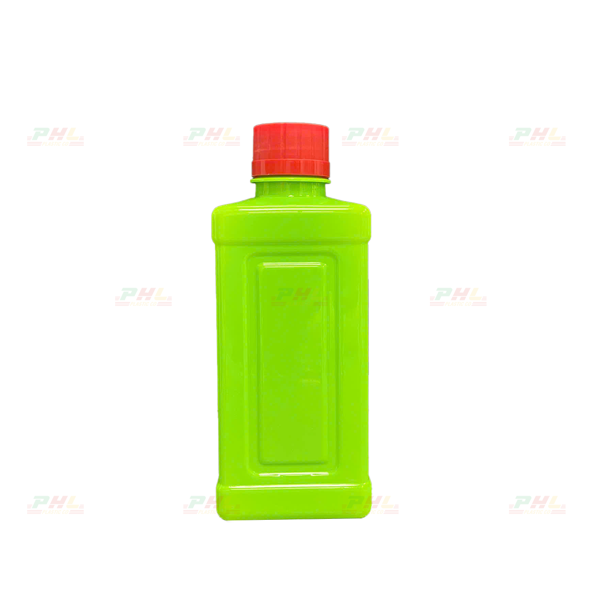 Chai PET 500mL ø34mm Vuông - Xanh Lá Non