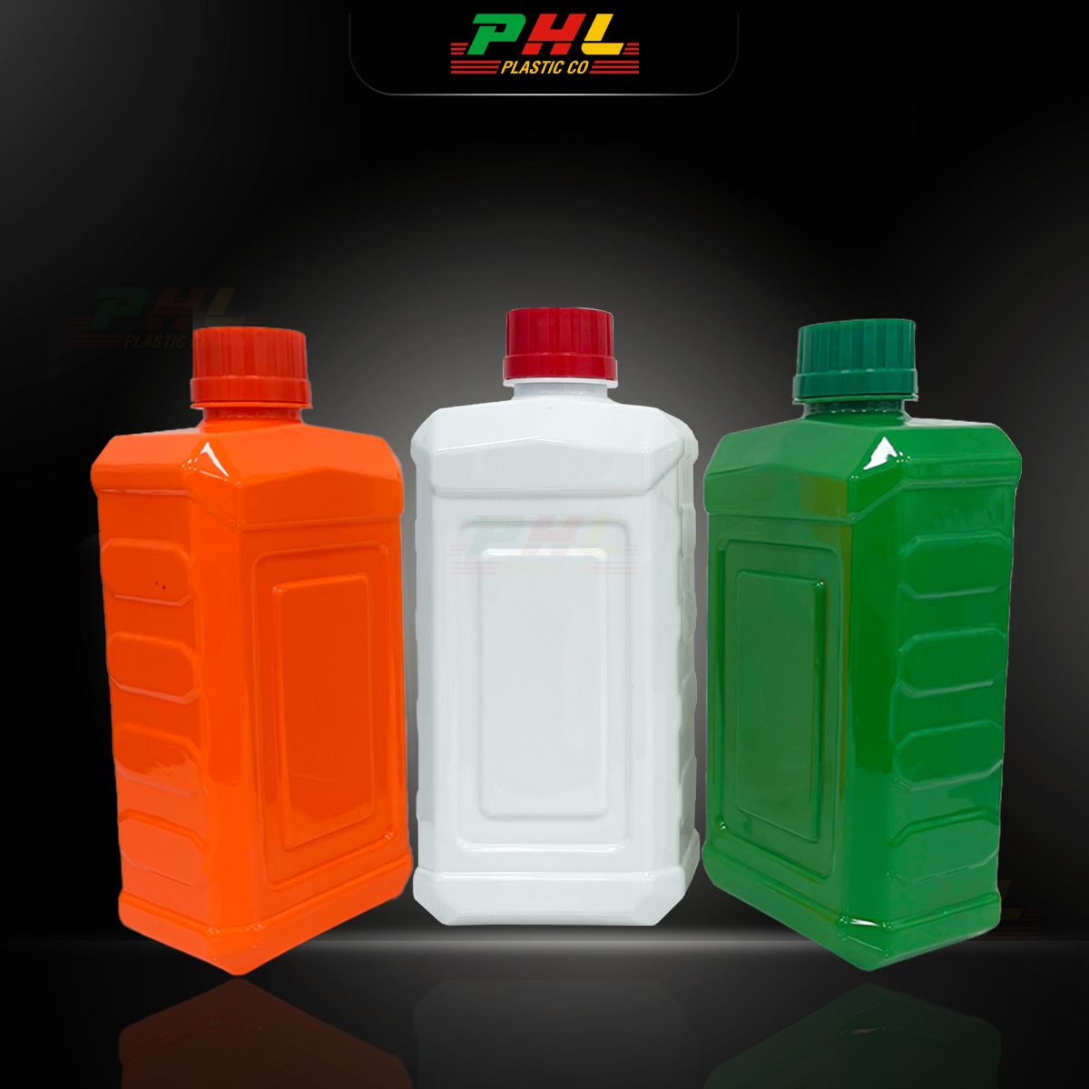 Chai PET 900mL ø34mm Vuông - Trắng Sữa