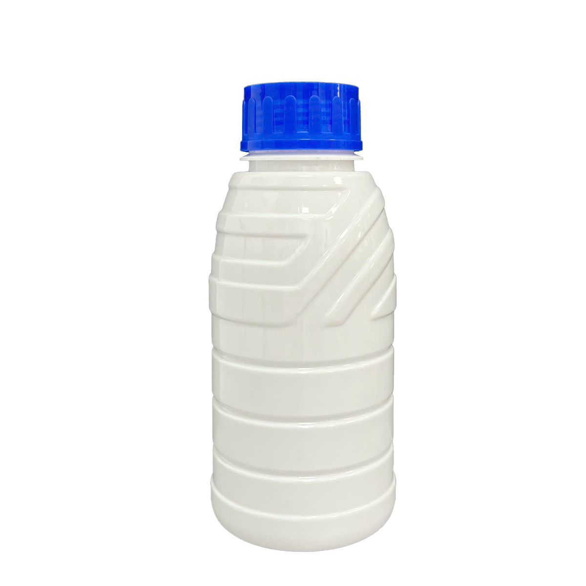 Chai PET 500mL ø45mm Tròn Vai Gân - Trắng Sữa