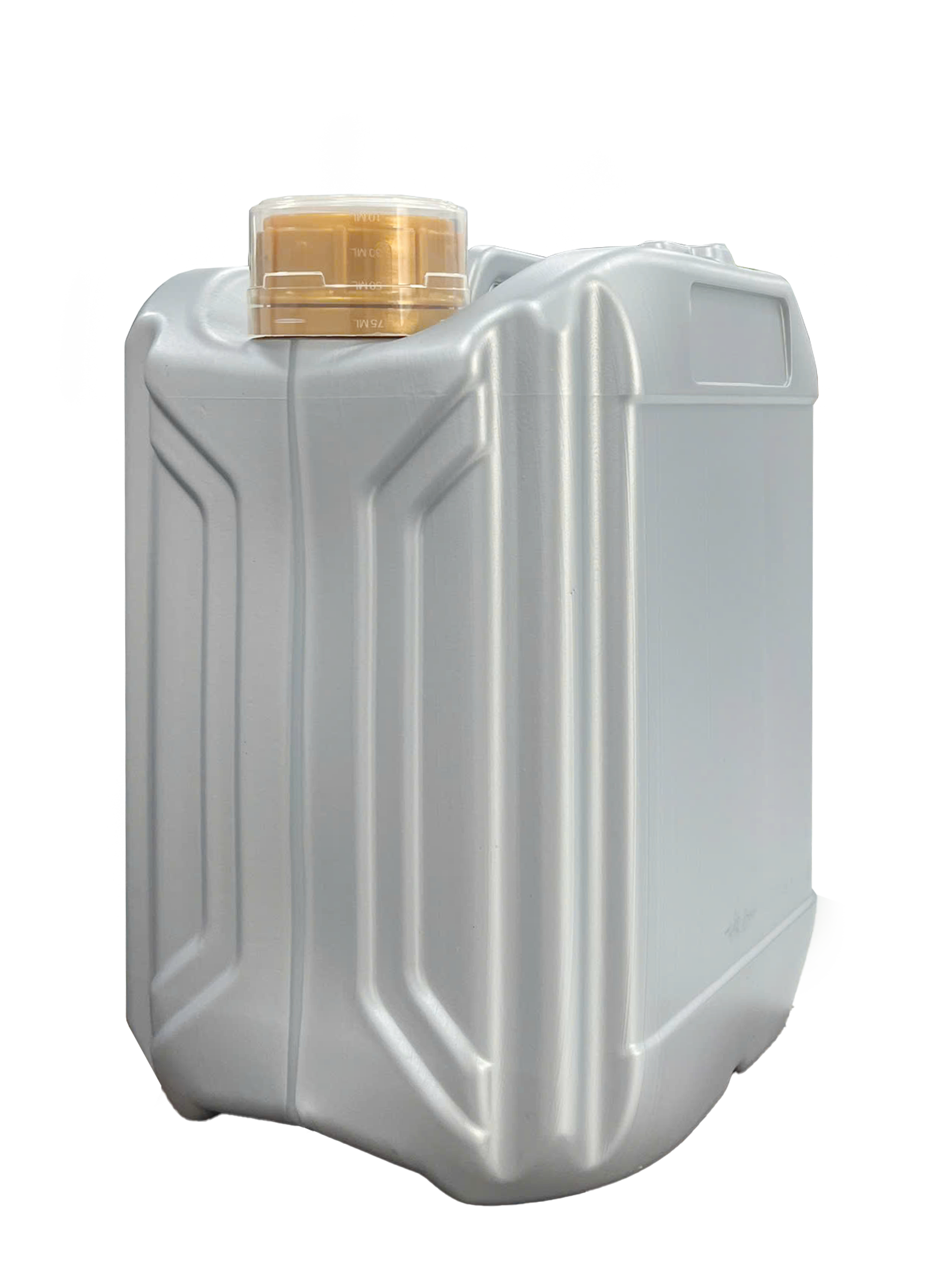 Can HDPE 5000mL (5Lit) ø50mm Vuông Design - Metallic Silver
