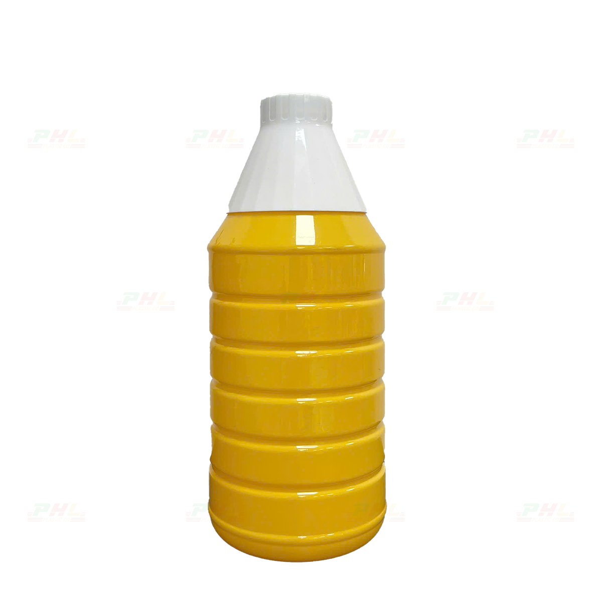 PET Bottle 900mL ø34mm – Round with Sloping Shoulder - Yellow