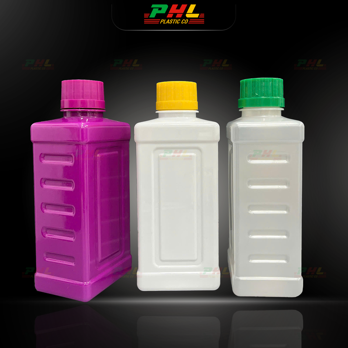 Chai PET 500mL ø34mm Vuông - Trắng Sữa