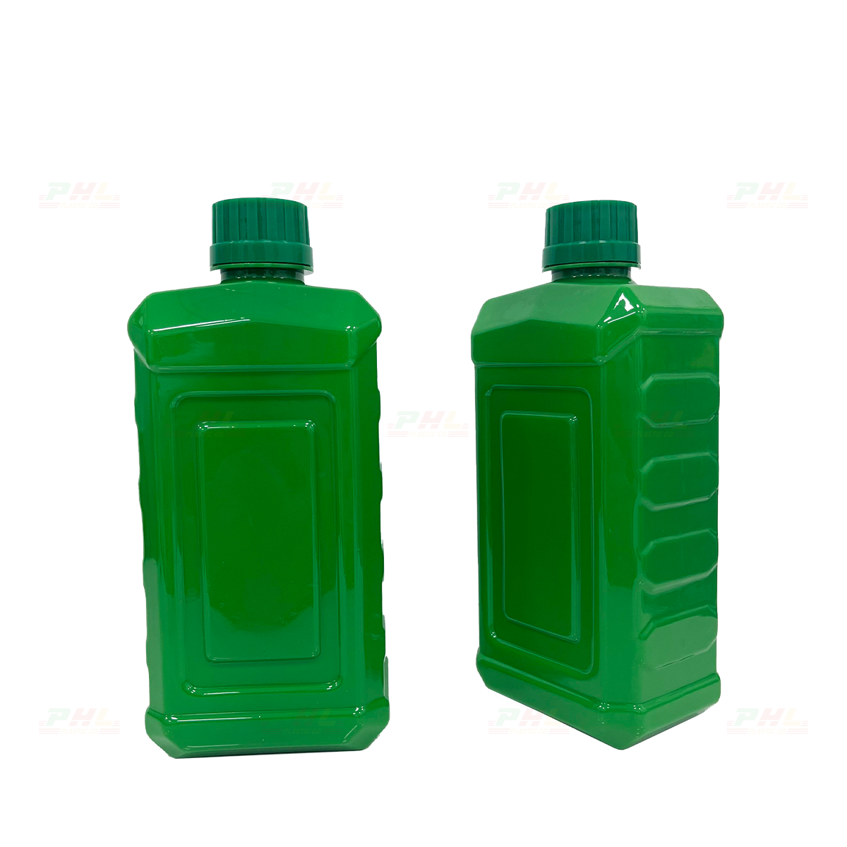 Chai PET 900mL ø34mm Vuông - Xanh Lá