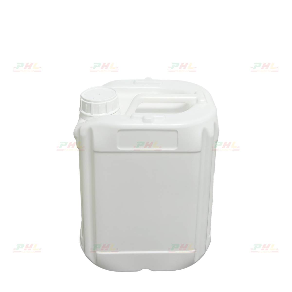Can HDPE 5000mL (5Lit) ø50mm Vuông Design - Trắng Sữa