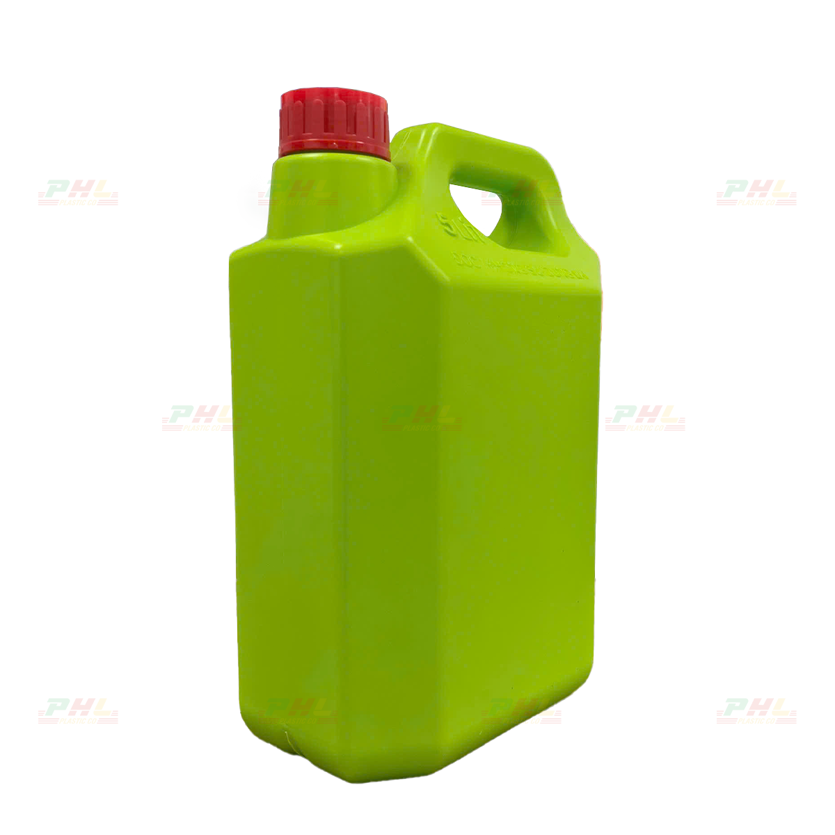 Can HDPE 5000mL (5Lit) ø45mm Vuông - Xanh Lá Mạ