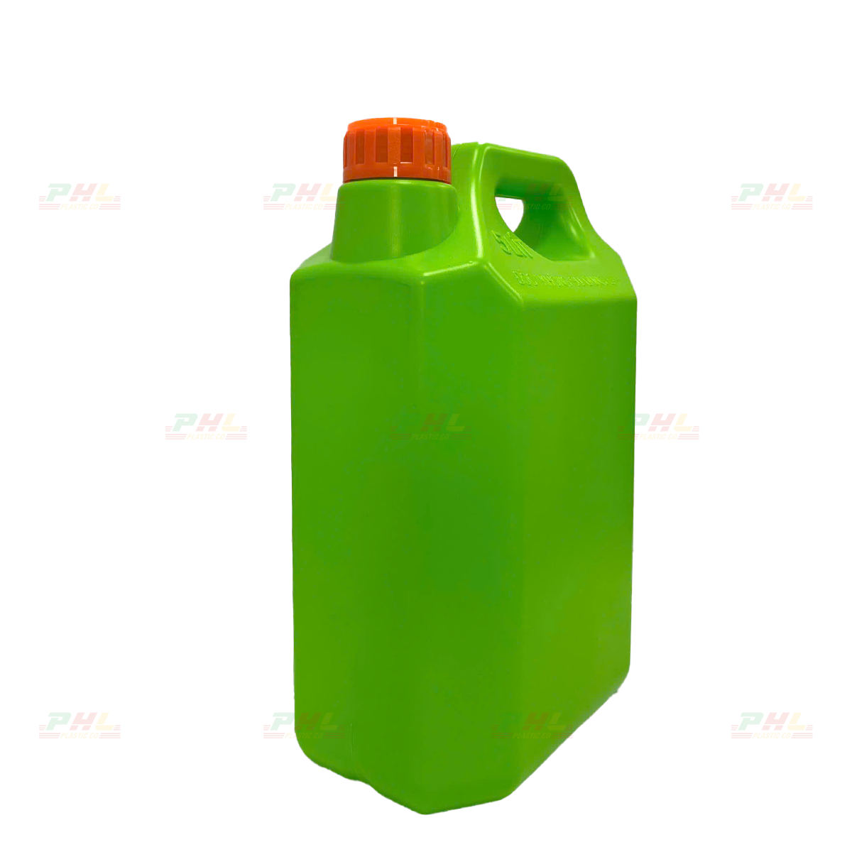 Can HDPE 5000mL (5Lit) ø45mm Vuông - Xanh Lá Tươi