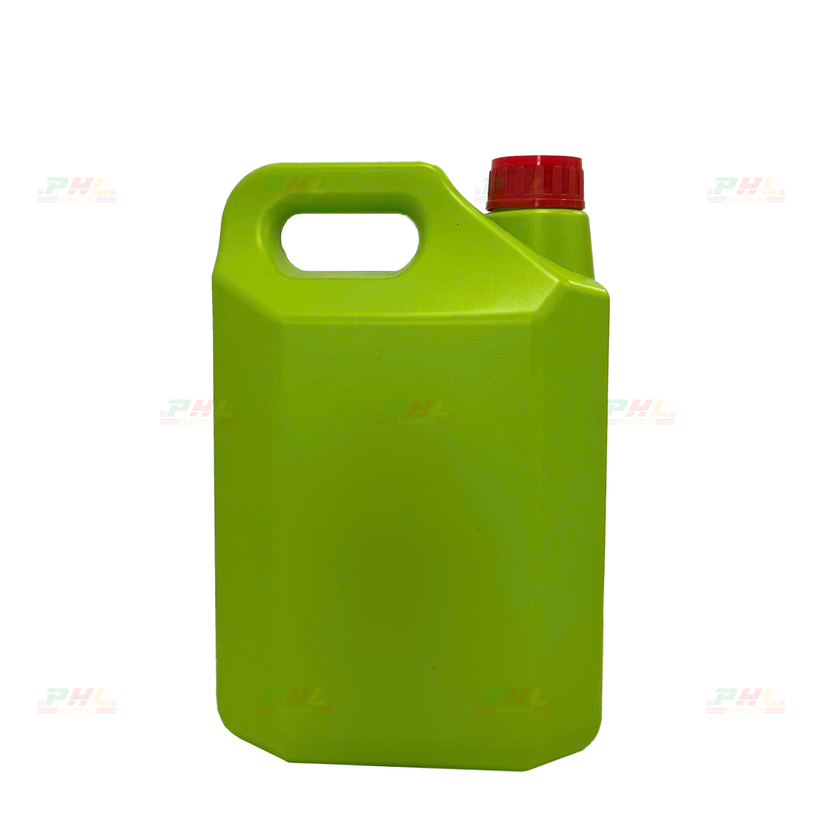Can HDPE 5000mL (5Lit) ø45mm Vuông - Xanh Lá Mạ