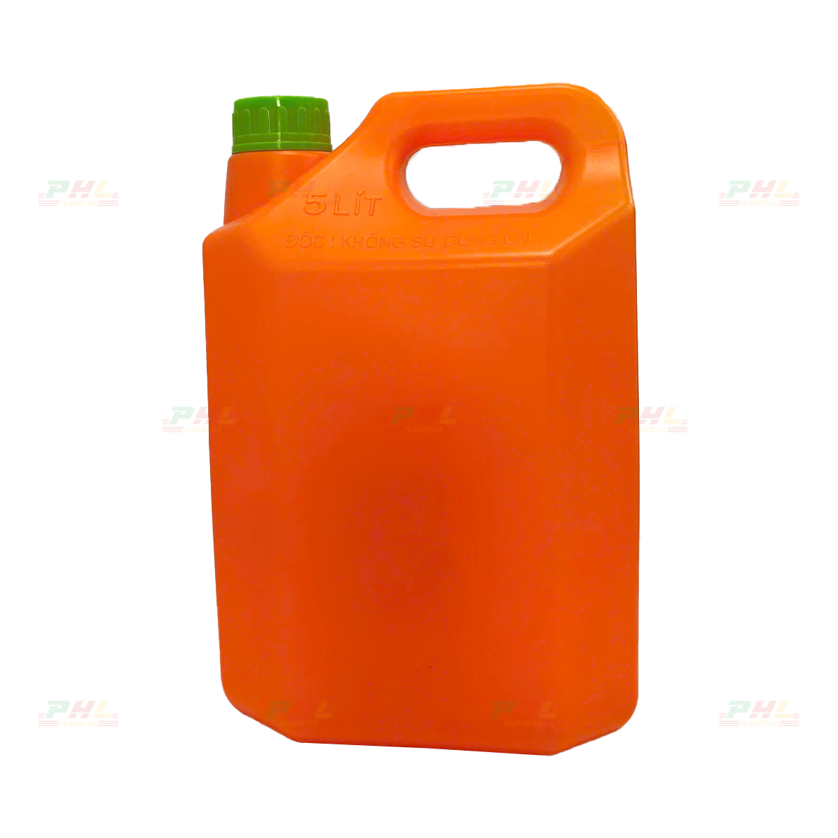 Can HDPE 5000mL (5Lit) ø45mm Vuông - Cam