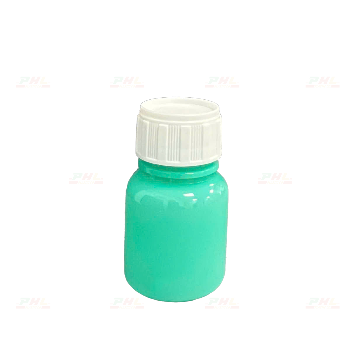 Chai PET 30mL ø26mm Tròn Vai Bầu - Xanh Tiffany