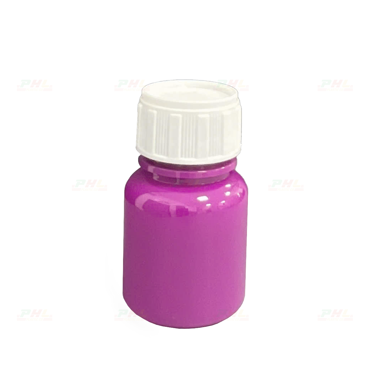 Chai PET 30mL ø26mm Tròn Vai Bầu - Tím