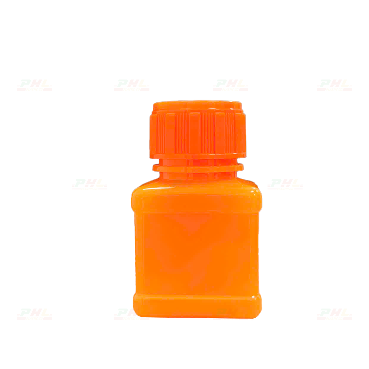 Chai PET 30mL ø26mm Vuông Hai Gờ - Cam