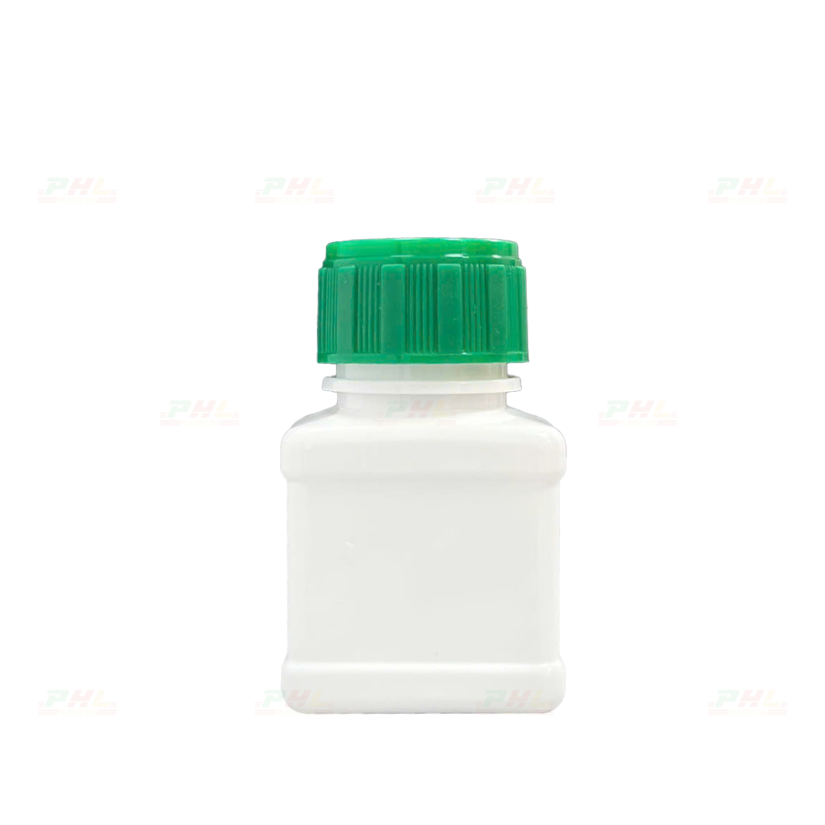 Chai PET 30mL ø26mm Vuông Hai Gờ - Trắng Sữa