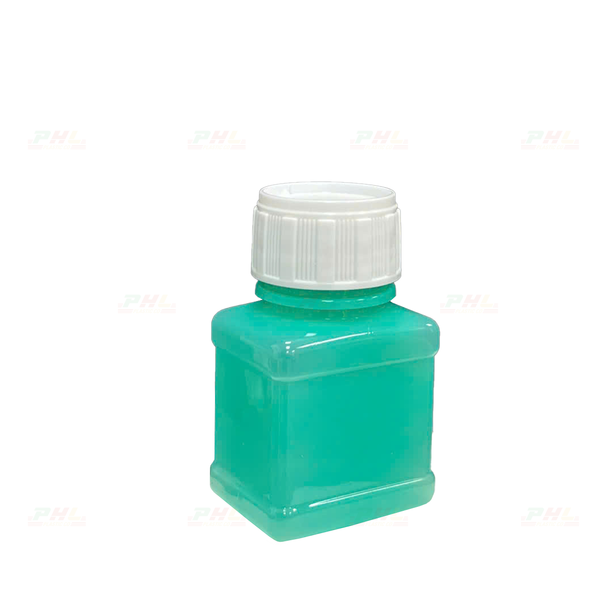 Chai PET 30mL ø26mm Vuông Hai Gờ - Xanh Tiffany